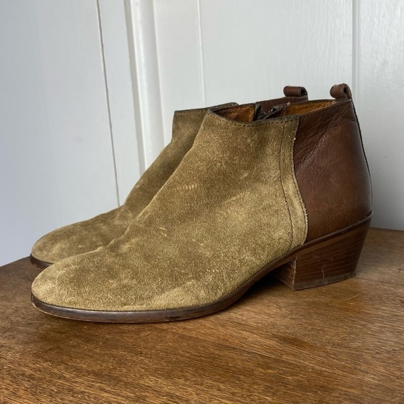 Madewell Charley Leather Suede Ankle Boots in Cigar size 7 - Picture 2 of 10